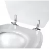 Beldray LA033758WFPEU7 Tongue & Groove Toilet Seat White MDF