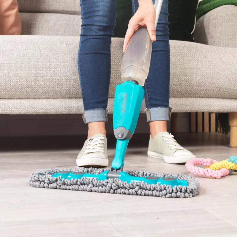 Beldray LA034245KDUFFEU7 Antibac Pet Plus+ 2-in-1 Spray Mop - Grey/Blue