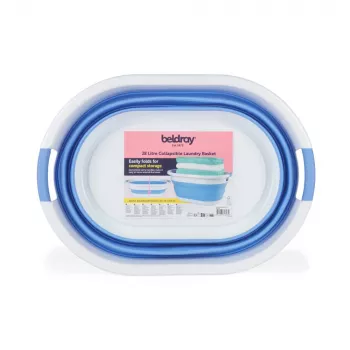 Beldray LA034816CRNFPEU7 Collapsible Laundry Basket 28L Grey
