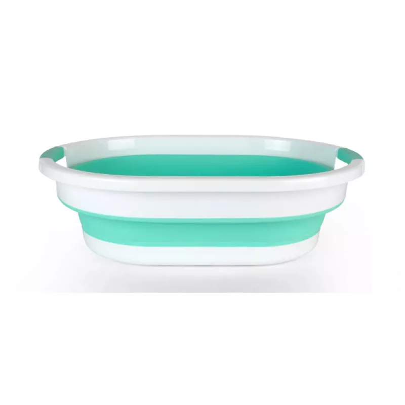 Beldray LA034816MNTFPEU7 Collapsible Laundry Basket 28L White/Mint