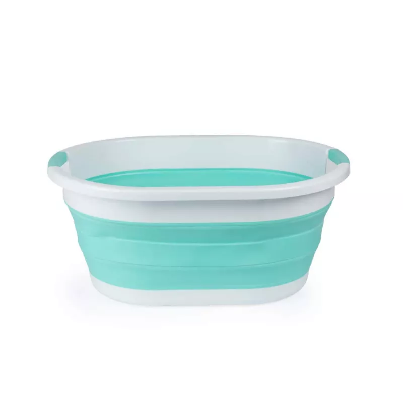 Beldray LA034816MNTFPEU7 Collapsible Laundry Basket 28L White/Mint