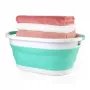 Beldray LA034816MNTFPEU7 Collapsible Laundry Basket 28L White/Mint
