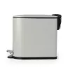 Beldray LA036690GRYPEU7 Slimline D-Shaped Pedal Bin 5 Litre, Grey