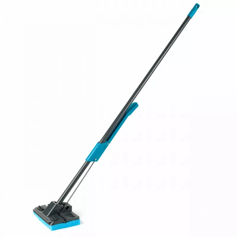 Beldray LA050915FEU7 Self-Wringing Sponge Mop - Grey/Blue, PVA Sponge, Steel Handle