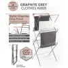 Beldray LA072498GRYNFEU7 Elegant 3-Tier Clothes Airer, Graphite Grey