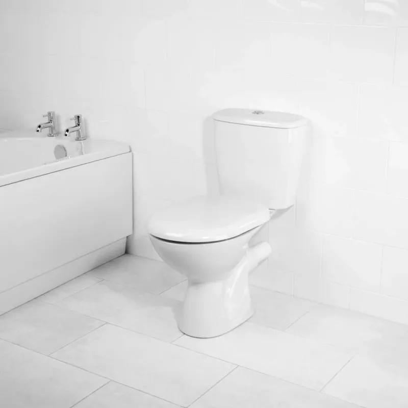 Beldray LA072771PEU7 Anti-bac D-shaped Toilet Seat, White