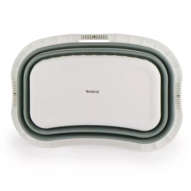 Beldray LA072979GRNFEU7 37 L Collapsible Hip Hugger Laundry Basket - Green