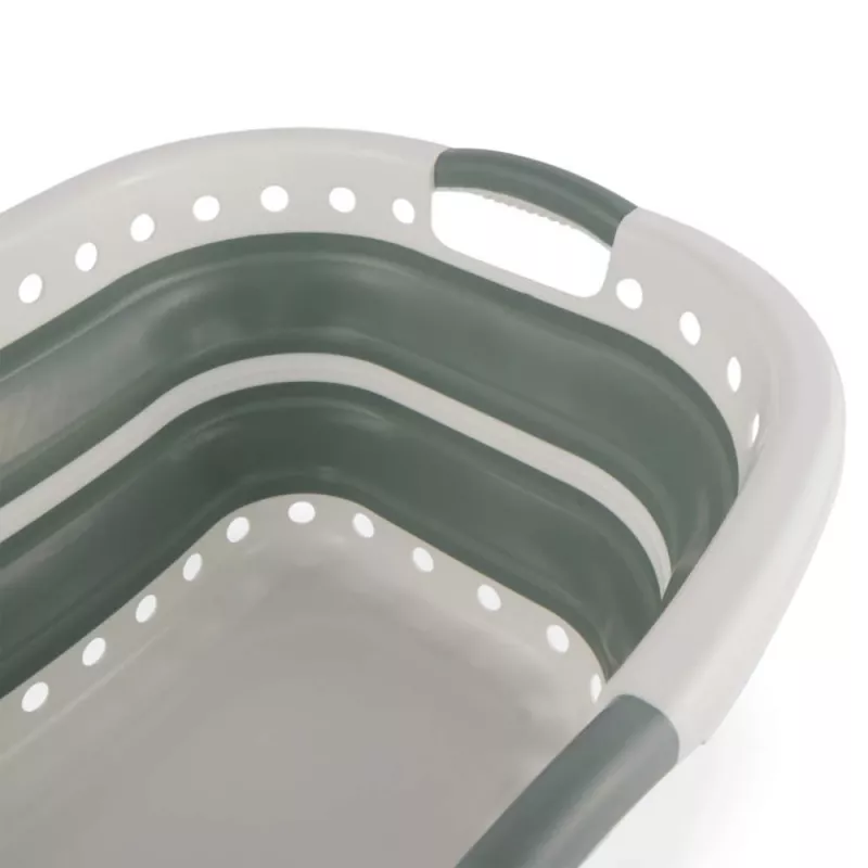 Beldray LA072979GRNFEU7 37 L Collapsible Hip Hugger Laundry Basket - Green