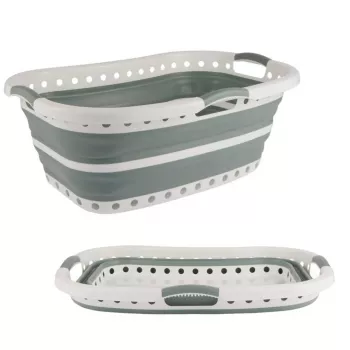 Beldray LA072979GRNFEU7 37 L Collapsible Hip Hugger Laundry Basket - Green