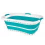 Beldray LA072979TQFEU7 37 L Collapsible Hip Hugger Laundry Basket Turquoise