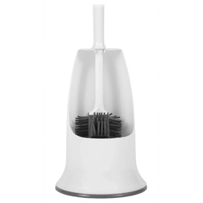 Beldray LA084538PUFFEU7X Antibac Silicone Toilet Brush with Holder, Purple