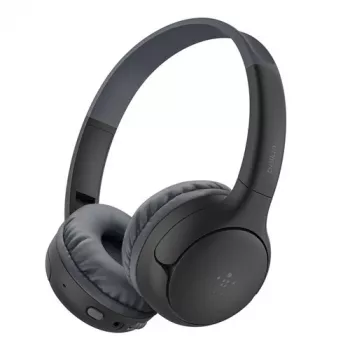 Belkin Soundform Mini 2 Wireless On-Ear Headphones for Kids, Black