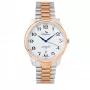 BELLEVUE F1 Men's Analog Quartz Watch 40mm Stainless Steel Black Dial Genuine Leather Strap
