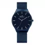 BELLEVUE Men's E58 Analog Quartz Watch 32mm Stainless Steel Black Leather