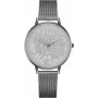 BELLEVUE Woman D12 40mm Analog Quartz Watch Stainless Steel Case Black Leather Band