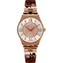 BELLEVUE Woman D17 Watch 33mm Stainless Steel Silver Dial Black Leather