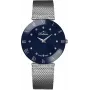 BELLEVUE Woman F130 Quartz Analog Watch 26mm Stainless Steel Case Leather Strap White Dial