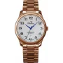 BELLEVUE Woman F6 Analog Quartz Watch 30mm Silver Dial Black Leather Strap