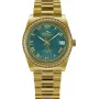 BELLEVUE Woman I16 27mm Quartz Analog Watch Silver Dial Black Leather Strap