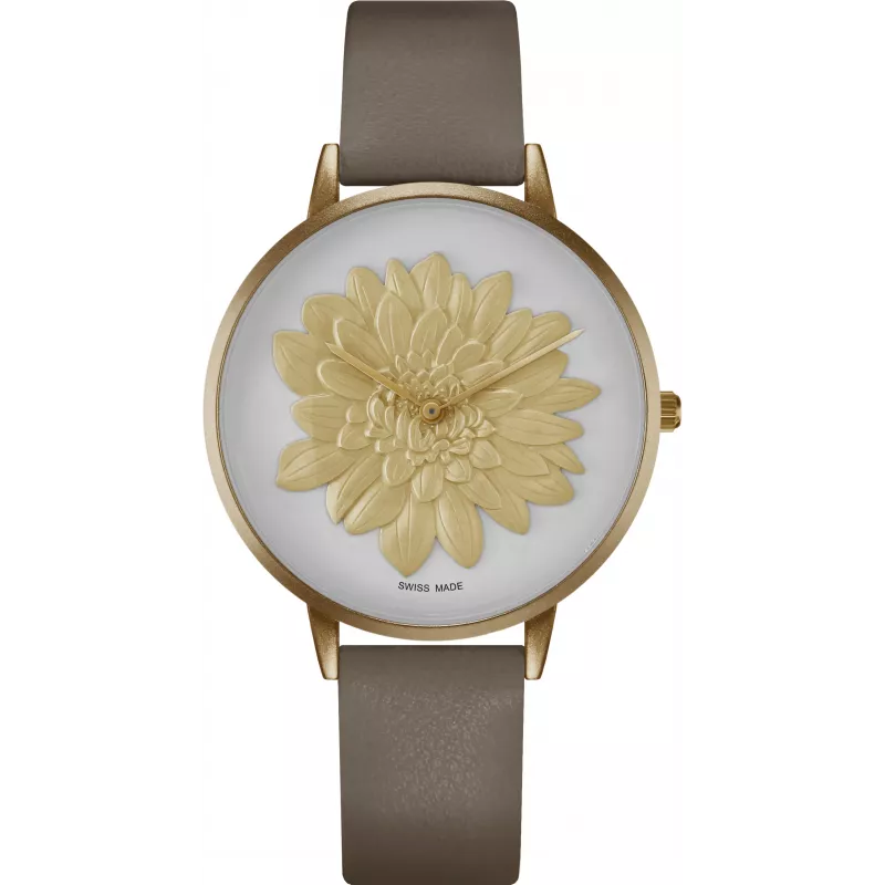 BELLEVUE Women's Watch B42-2 40mm Stainless Steel Leather