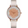 BELLEVUE Women's Watch B42-3 39mm Rose Gold Stainless Steel Leather