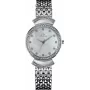 BELLEVUE Women's Watch D48 (32mm) - Quartz Analog, White Dial, Black Faux Leather Strap