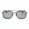 Belstaff Avedon S118 Men's Sunglasses - Black Acetate Frame, Grey Polycarbonate Lens, UV400 Protection, 56/20/145 mm