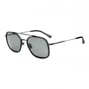 Belstaff Avedon S118 Men's Sunglasses - Black Acetate Frame, Grey Polycarbonate Lens, UV400 Protection, 56/20/145 mm