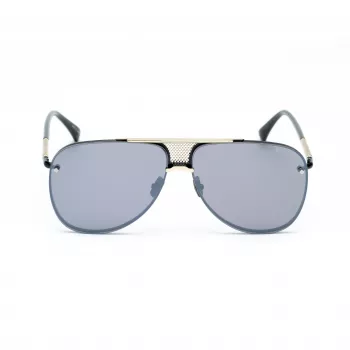 BELSTAFF BECKINGTONIIN Men's Square Acetate Sunglasses - Black Frame Grey Lens 63/12/145 mm