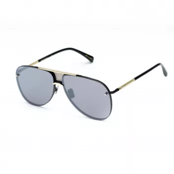 BELSTAFF BECKINGTONIIN Men's Square Acetate Sunglasses - Black Frame Grey Lens 63/12/145 mm