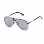 BELSTAFF BECKINGTONIIN Men's Square Acetate Sunglasses - Black Frame Grey Lens 63/12/145 mm
