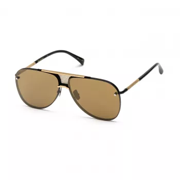 BELSTAFF BECKINGTONNEG Men's Rectangular Sunglasses - Black Frame, Smoke Lens, 61/12/145 mm