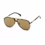 BELSTAFF BECKINGTONNEG Men's Rectangular Sunglasses - Black Frame, Smoke Lens, 61/12/145 mm