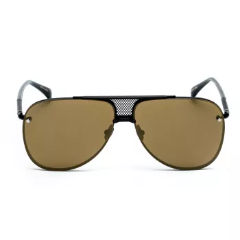 BELSTAFF BEKINGTONNEG Men's Rectangle Sunglasses - Black Frame Grey Lens 61/12/145 mm