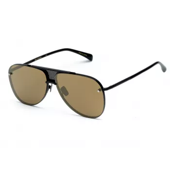 BELSTAFF BEKINGTONNEG Men's Rectangle Sunglasses - Black Frame Grey Lens 61/12/145 mm