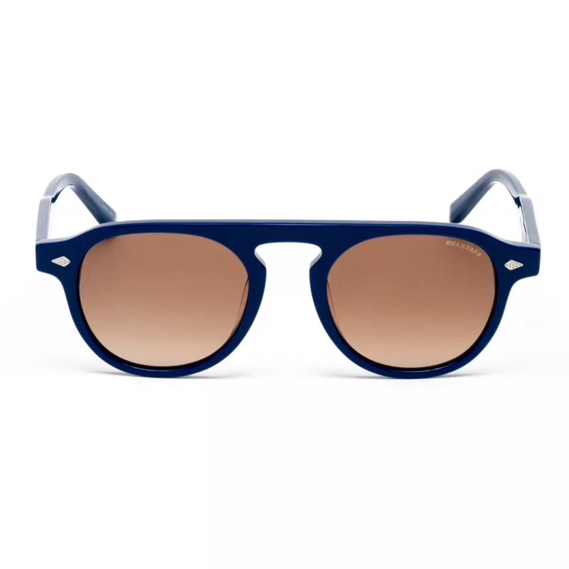 BELSTAFF LARSSON-AZUL Unisex Sunglasses Blue Frame Grey Lens 49/21/145 mm UV400