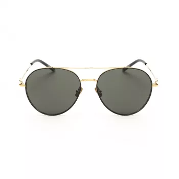 Belstaff Magnumdoradon Unisex Sunglasses - 58/17/145 mm - Black Frame Grey Lens