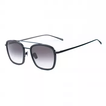 BELSTAFF MAN Ryder CLARS08 Sunglasses - Black Acetate Frame, Grey Polycarbonate Lenses, UV400 Protection, 54/21/145 mm