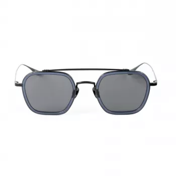 BELSTAFF MERRICK-S137 Unisex Sunglasses - Black Acetate Frame, Grey UV400 Lenses 47/23/143 mm