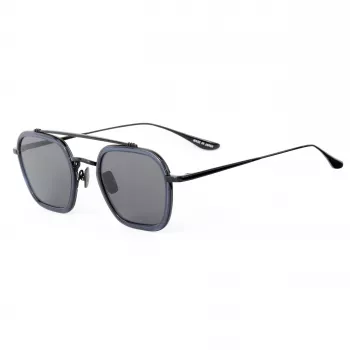 BELSTAFF MERRICK-S137 Unisex Sunglasses - Black Acetate Frame, Grey UV400 Lenses 47/23/143 mm