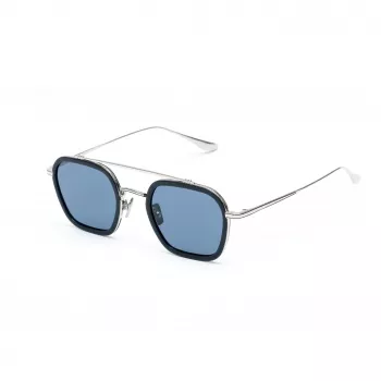 BELSTAFF MERRICKAZULW Men's Sunglasses - Square Acetate Frame with UV400 Protection (47/23/143 mm)