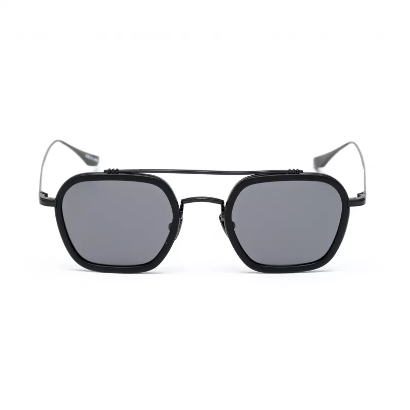 BELSTAFF MERRICKNEGROW Unisex Sunglasses - Black Frame, Smoke Grey Lens, 47/23/143 mm