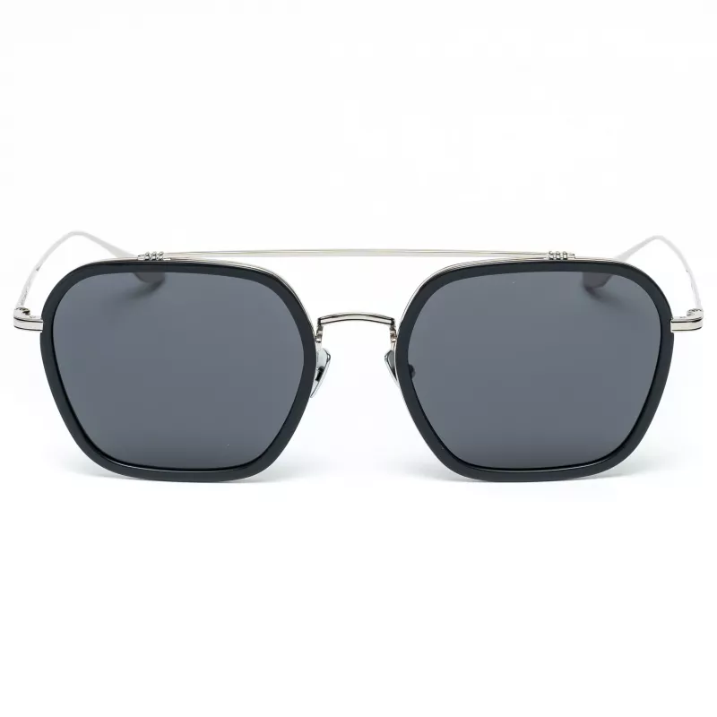 Belstaff Merrikiigris Men's Sunglasses - Grey Acetate Frame with Grey Polycarbonate Lenses - 52/17/140 mm