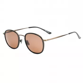 BELSTAFF Orwell-S071 Men's Sunglasses - Black Acetate Frame, Grey UV400 Lenses, 50/22/150 mm