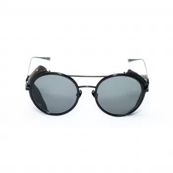 BELSTAFF PINNERNEGROCO Unisex Sunglasses - Black Frame, Grey Lens, 53/19/145 mm