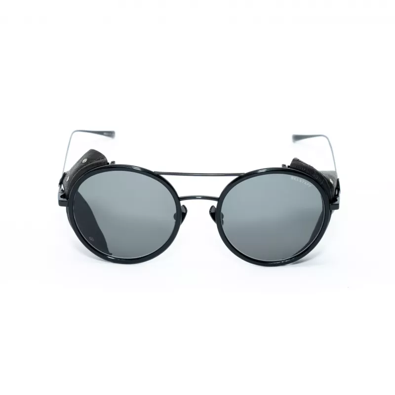 BELSTAFF PINNERNEGROCO Unisex Sunglasses - Black Frame, Grey Lens, 53/19/145 mm