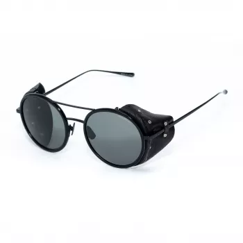 BELSTAFF PINNERNEGROCO Unisex Sunglasses - Black Frame, Grey Lens, 53/19/145 mm
