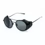BELSTAFF PINNERNEGROCO Unisex Sunglasses - Black Frame, Grey Lens, 53/19/145 mm