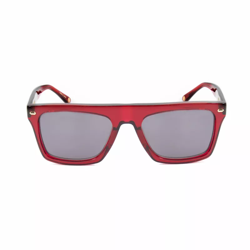 BELSTAFF Randfodii Men's Sunglasses - Acetate Frame, Polycarbonate Lenses, UV400 Protection, 58mm Lens Width, Black/Grey