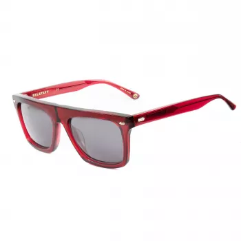 BELSTAFF Randfodii Men's Sunglasses - Acetate Frame, Polycarbonate Lenses, UV400 Protection, 58mm Lens Width, Black/Grey